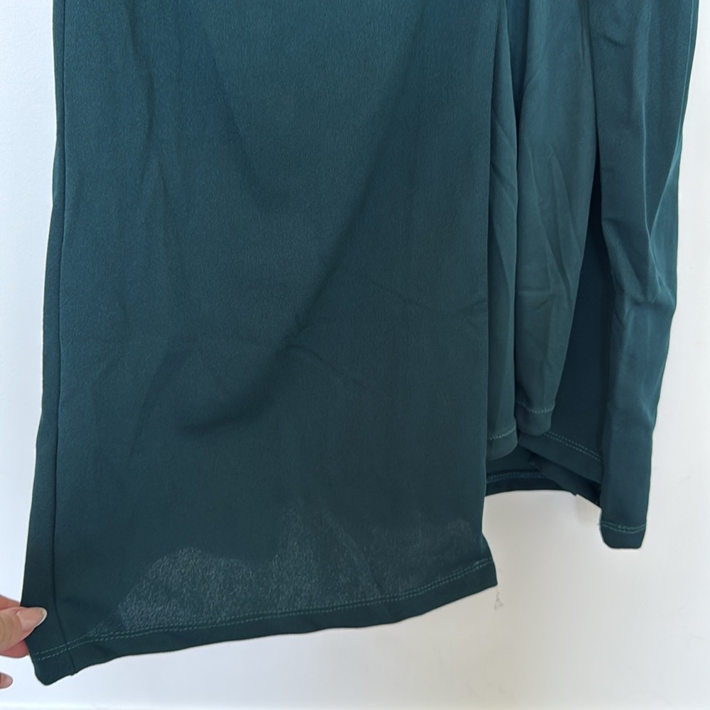 Lulu's Marvelous Entrance Emerald Green Pleated Strapless Maxi Dress - Size S - Picture 6 of 11